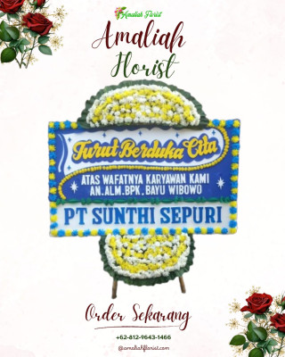 Papan Bunga Duka di Kampai Tabu Karambia