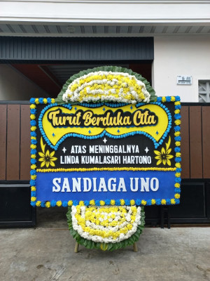Papan Bunga Duka di Kampai Tabu Karambia